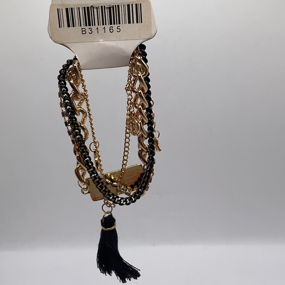 Nwt Layered Bracelet with Tassel - Picture 3 of 3